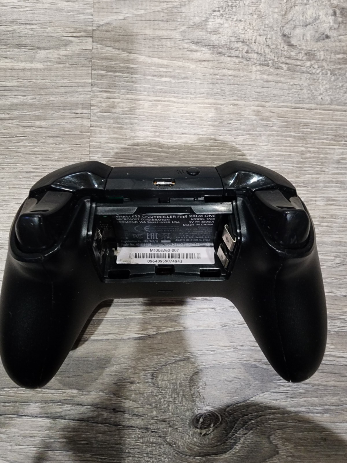 Microsoft Xbox One Wireless Controller – 1708 - Black- Tested Working - Image 7